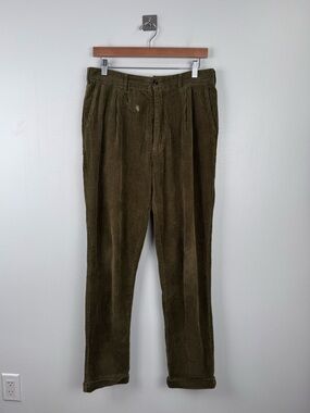 Alex Mill Men Corduroy Green Pant Size 30L